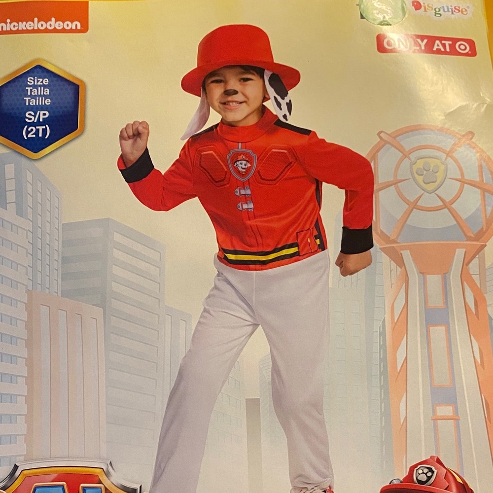 Nickelodeon Paw Patrol Marshall Costume - Red and White